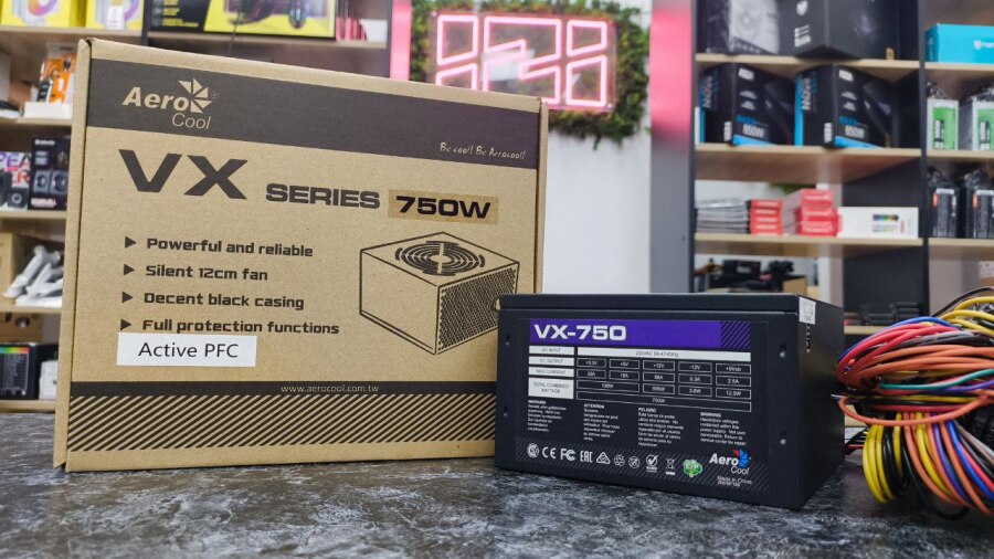 Блок питания 750W Aerocool VX Series