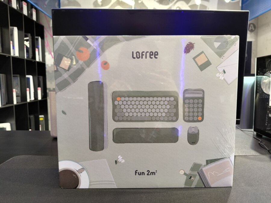 Lofree EH118 комплект клавиатура + мышь беспроводные, салатовый