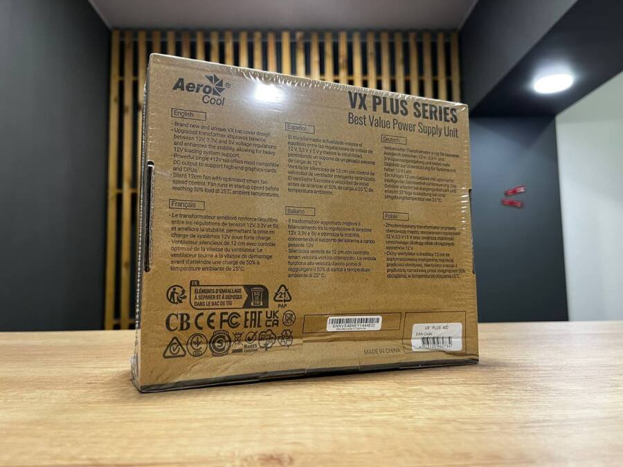 Блок питания 400W AeroCool VX Plus, новый
