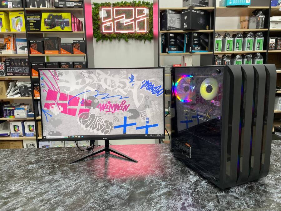 Игровой ПК Ryzen 5 5500, GTX 1660s, 16Gb, m.2 512Gb